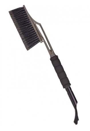 Щетка для снега Spin&Clean Techno со съемный скребком для льда 58см pixel grey